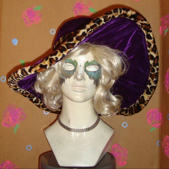 Elope Other - Elope Costume Pimp Hat - Purple & Leopard